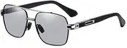 [Generic] Retro Polarized Sunglasses - PC & Metal Frame, UV400 Protection, TAC Lens, Fashion Square Design (8 Color Options)