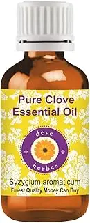 Deve Herbes Pure Clove Essential Oil (Syzygium aromaticum) Natural Therapeutic Grade Steam Distilled for Personal Care 15ml (0.50 oz)