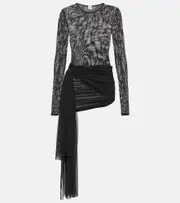 [Bananhot] Bananhot Aiden tie-detail minidress AU 12 black