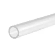 PVC Rigid Round Pipe 12mm ID 16mm OD 0.3 m Transparent High Transparency