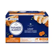 Farmers Market Adult Wet Dog Food Loaf With Chicken Carrots & Peas 6x100g | 6 pack