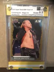 Chris Jericho-2022 Upper Deck AEW +GOLD+-#1-Graded Card-9.5-MT+-USS_1230584