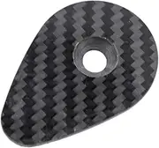 yuksok Headset Top Cap,Carbon Fiber Bike Headset Top Cover Fashion Lightweight Easy to Install Replacement Bike Stem Cap for Cycling, Without Screw
