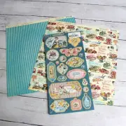 Graphic 45 Ephemera Queen Collection Cardstock Paper 12" x 12" Chipboard Tag Lot