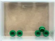 LEGO Parts - Green Plate, Round 1 x 1 - No 4073 - QTY 5