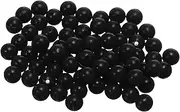 uxcell Fishing Beads Holographic Soft Plastic Fishing Bait Eggs Lure Rigs Accessories, 7 mm Fit for Saltwater Freshwater - Round (1000 Pack, Black)