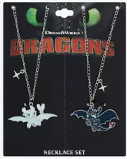 How To Train Your Dragon Toothless & Light Fury Best Friend Necklace Set