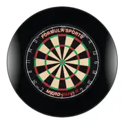 Formula Sports Micro Band 3 Dart Board and BLACK Dartboard Surround with Darts