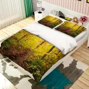 3D Autumn Trail A03 Bed Pillowcases Quilt Duvet Cover Kathy Barefield Zoe