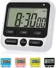 Digital Kitchen Timer with Mute/Loud Alarm Switch ON/Off Switch, 12 Hour Clock