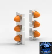 3 WATERMELON Kenworth Watermelon Air Cleaner Light Bar, Front (15") SHIFT 170662