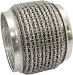 Aeroflow 4" I.D Exhaust Mesh Flex Pipe Joint 4" Long 304 S/Steel - AF9512-4000