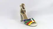 G.I.L.I. Rainbow Block Heels Malin Ivory/Retro