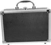 ABOOFAN Aluminum Alloy Tool Storage Case with Key Lock Toolbox for Instruments Medical Supplies and Cosmetics Portable Organizer for Test Equipment and Accessories
