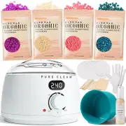 Waxing Kit for Women Men, Digital Hard Wax Kit for Hair Removal with 44 Wax Item