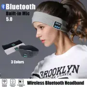 Wireless Bluetooth Headband Earphone Stereo Sport Headphone Headset Sleep NEW