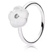 New Authentic Pandora Ring 190999MOP Mother of Pearl Luminous Floral Size 52