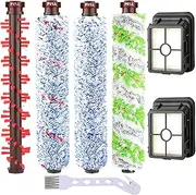Accessories for Bissell Crosswave 3-In-1, 1 Multi-Surface Brush +1 Pet Pro Roller Brush +1 Carpet Brush +1 Floor Brush +2 Filters for Bissell CrossWave 1866 1785 2052 1713 2225 Vacuum Cleaner