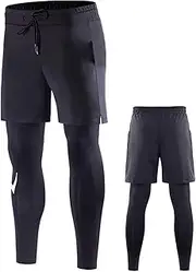 [Generic] Tango Pants Mens Summer Solid Color Elastic Quick Drying Leggings Sweat Pants Basketball Leggings Fitness Pants Long Underwear Men