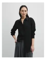 [Country Road] Organically Grown Linen Shirt in Black