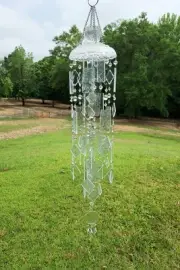 Special K Wind Chimes-Serenity, stained glass,suncatcher, crystal,mobile