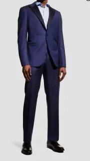 CANALI Tuxedo Jacket Blazer Suit Size 38short Blue $2,295 NEW WITH TAGS
