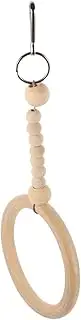 ORFOFE Bird Swing Birdcage Bird Stand Perch Swing Toy Parakeets Swing Toy Parrot Swing Toy Wooden Swing Toy