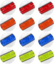 Color Golf Balls | 12 Practice Balls - 360 Degree Orbital Putter Aiming System, Training Aid, Sports Accessories for Men Women