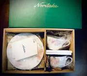 Noritake Cosmos Tea/Coffee Cup Saucer Pair