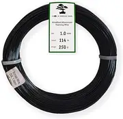 Anodized Aluminium 1.0mm Bonsai Training Wire 250g Large Roll (375 feet) - Choose Your Size and Color (1.0mm, Black)