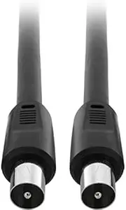 FL59Q-2PP Pro2 2M Rg59quad PAL Flylead PAL Plug to Plug Lead - Black Length: 2M Length: 2M, Type: Rg59