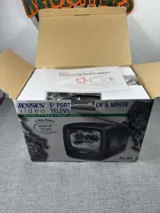 Jensen J53-BW Portable 5” Black and White Television NEW