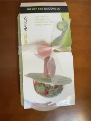 New Charles Viancin Lilypad Silicone 11” 28cm Airtight Lid Green BPA Free
