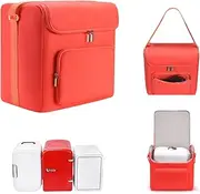 MegaDive Portable mini fridge case/skincare fridge/Travel Makeup Bag Easy carry for Camping, Picnic,Car,Cosmetic & Skincare fridge case,Travel Case,Travel Makeup Bag, Orange, Fashions