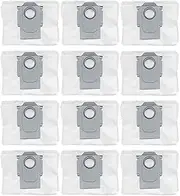 [HACOBEST] 12pcs Replacement Roborock s7 Dust Bag, Works with S8 Pro Ultra, S8+, Roborock S7 MaxV Ultra, Roborock Q7 Max+,Roborock Q7+,Roborock Q5+, Roborock s7 Accessories