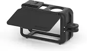 YUULNMOP Housing Case Cage for DJI Osmo 5 Pro Action 4 Action 3 Camera Accessories,Rabbit Cage Protective Frame with Sunhood Protection Plate Case Drop Protection Accessory