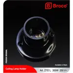 HITAM BROCO 圓形天花板配件黑色 210L 天花板配件,用於天花板安裝