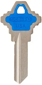 5 Pack KABA ILCO SCHLAGE BLUE KEY BLANK SC1-PC-BLUE