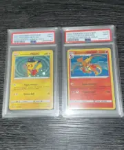 PSA 9 Special Delivery Pikachu & Charizard SWSH074 Black Star Promo Mint Pair