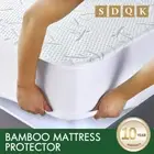 Bamboo Waterproof Mattress Protector Queen King Single Double Set of 1/2 Bedding