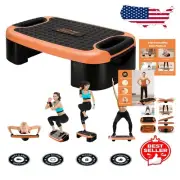 Durable Non-Slip Aerobic Step Up Platform - Versatile 4-in-1 Exercise Solution