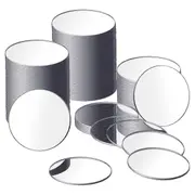 25Pcs Mini Adhesive Small Round Mirror for Crafts(4 Inch in Diameter)