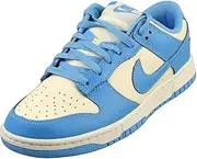 [Nike] Dunk Low Retro Men's Shoes (DV0833-113, Coconut Milk/Gym Red/Sail/University Blue)