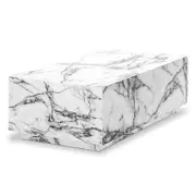 Parviz 88cm Rectangular Coffee Table - Marble
