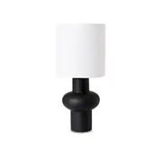 Harriett Black/Linen Table Lamp