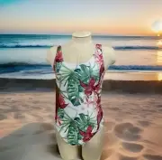 Nicole Miller NWT Wom S Tropical 1-Pc Swimsuit Maillot MSRP $120