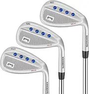 Forged Golf Wedge Set for Men or Individual 48/50/52/54/56/58/60 Degree Gap Wedge Sand Wedge for Men Right Hand,Milled Face for More Spin