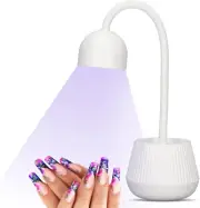 UV LED Light, UV Nail Lamp Gooseneck Uv Lamp for Nails, 24W 360 Flexible Goosene