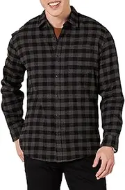 Amazon Essentials Men's Long-Sleeve Flannel Shirt (Available in Big & Tall)