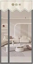 Door Curtain, Transparent PVC Magnetic Curtains for Doors, Left Right Side Opening, Automatic Closing(160 * 220cm/63 * 87in)